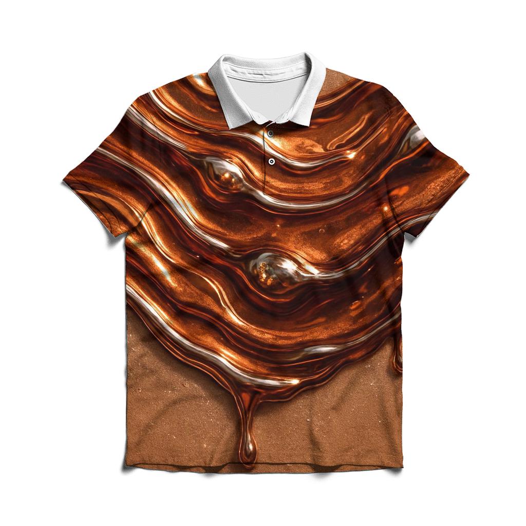 Copper Ripple Luxe branded logo polo shirts