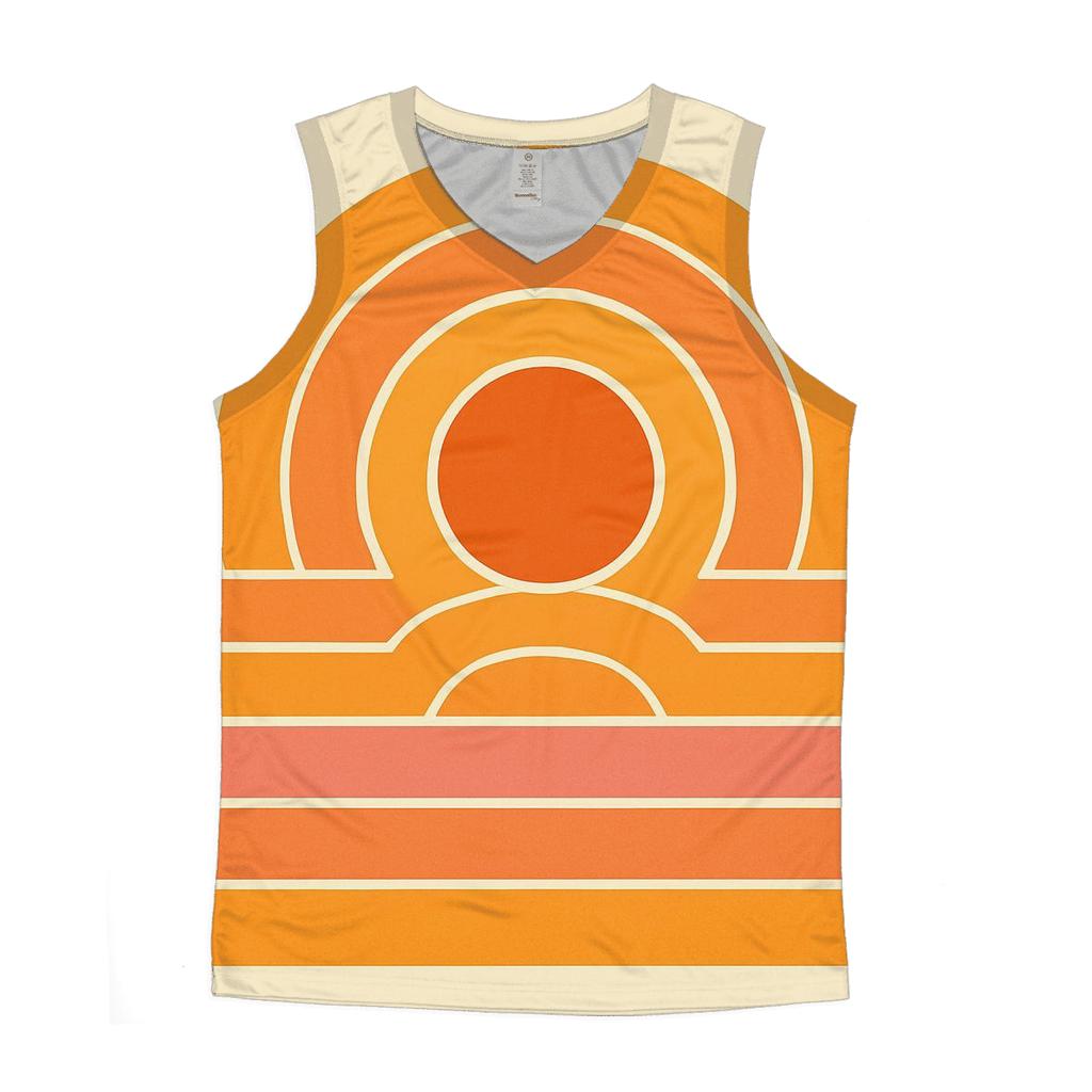 Sunset Groove Stripes casual summer tank tops