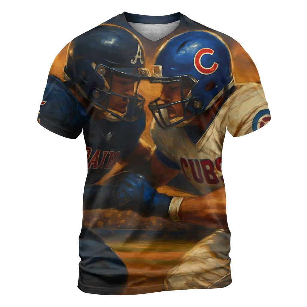 Diamond Duel At Sunset vibrant all-over design tees