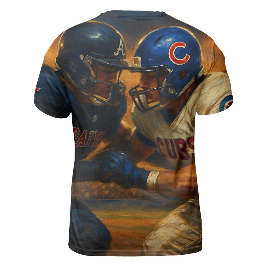 Diamond Duel At Sunset vibrant all-over design tees