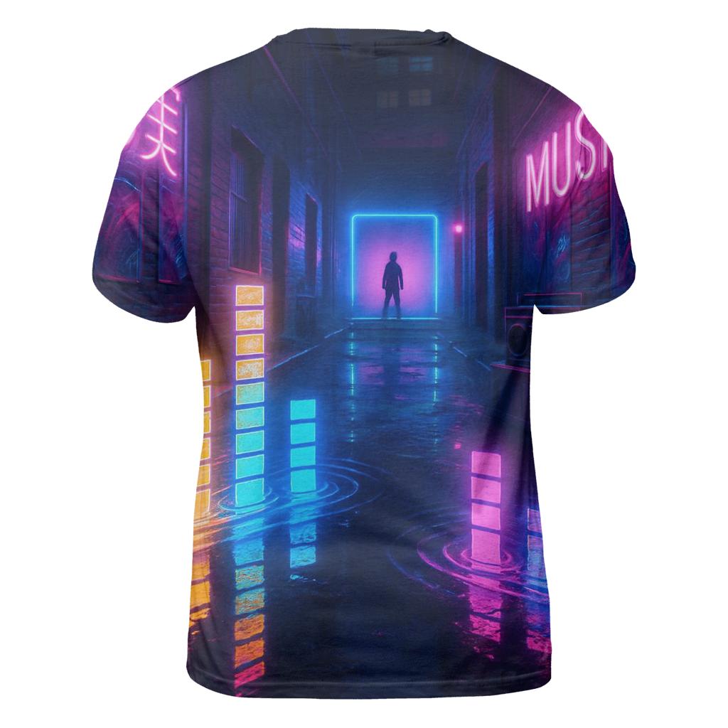 Neon Equalizer Alley trendy printed shirt styles