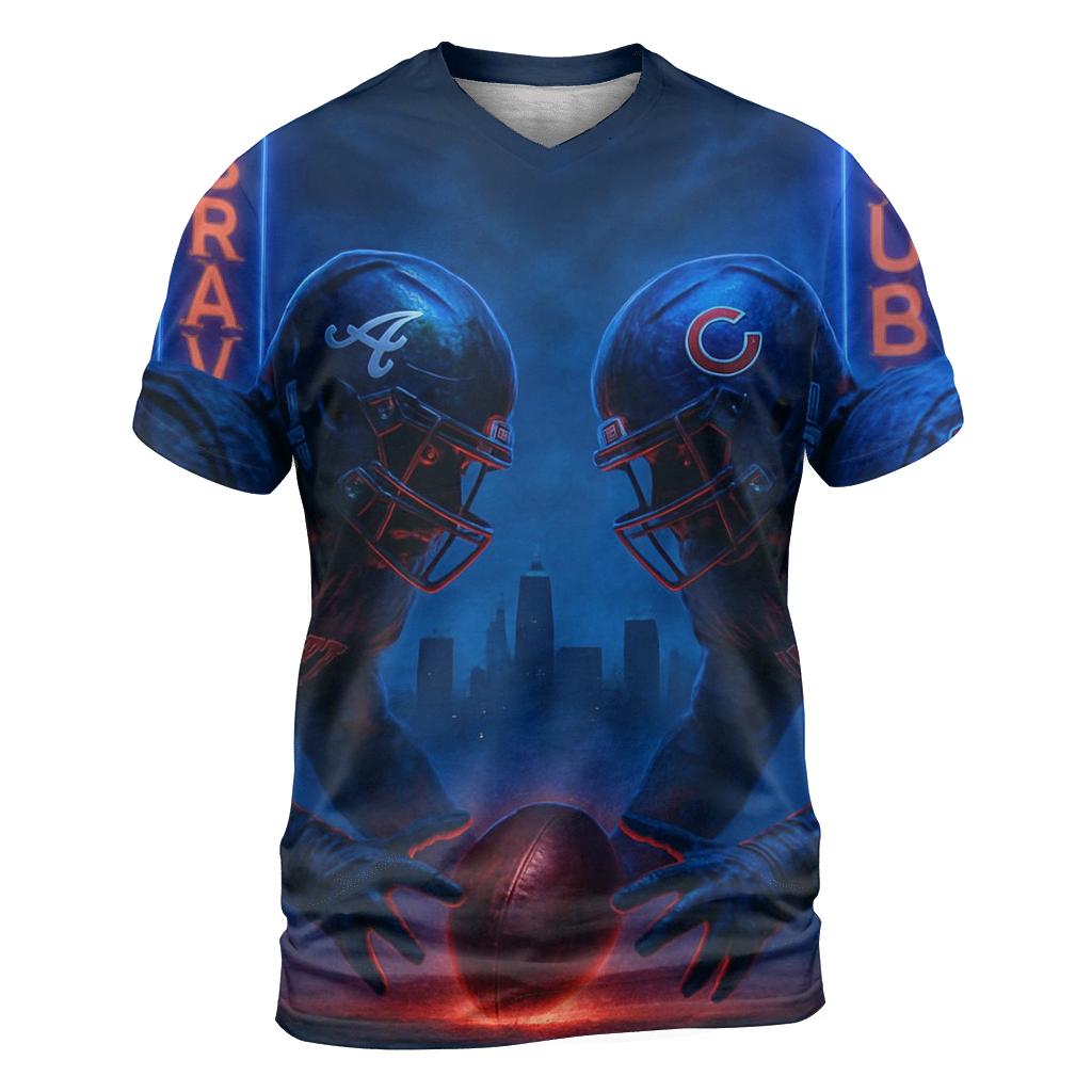 Midnight Masked Showdown vibrant all-over design tees