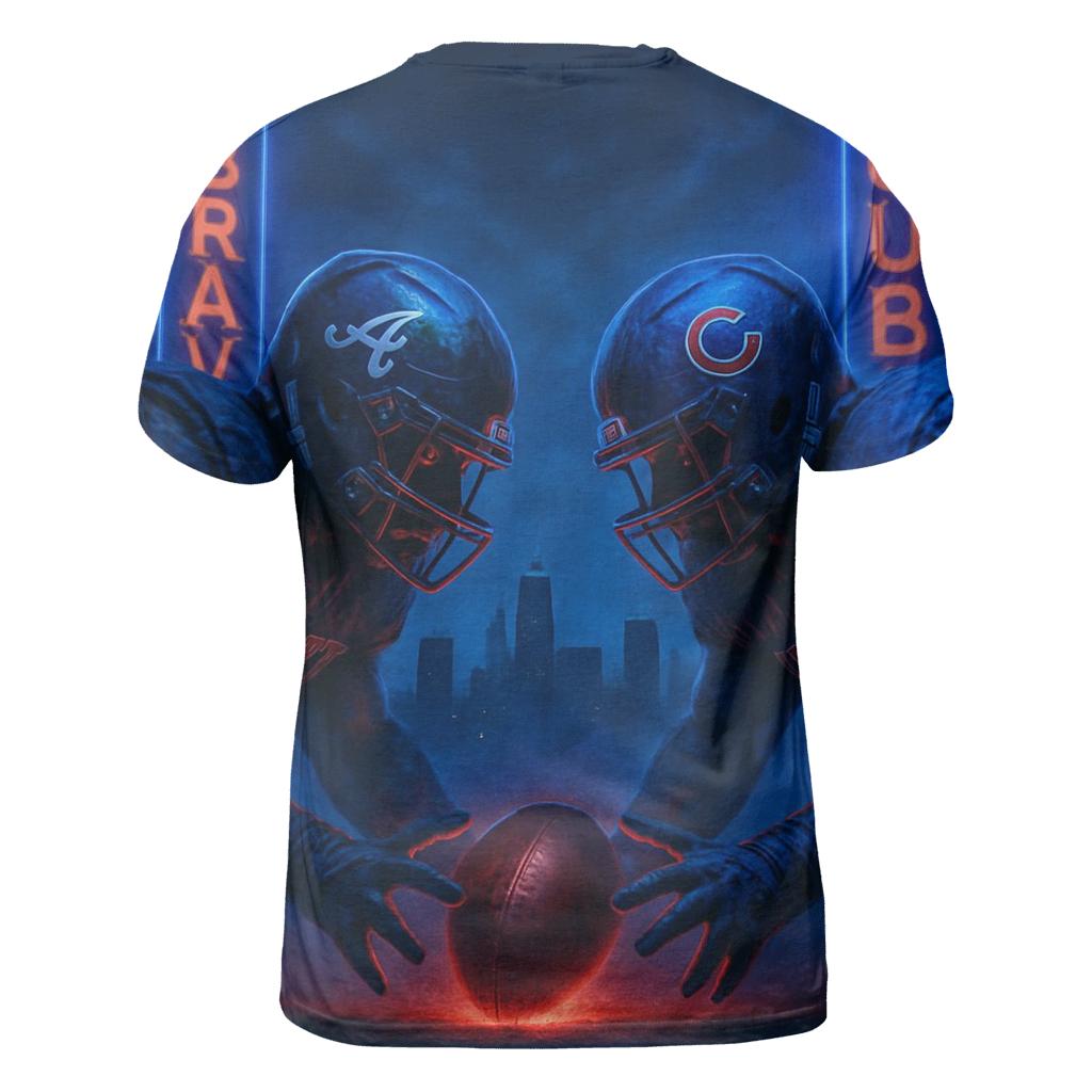 Midnight Masked Showdown vibrant all-over design tees