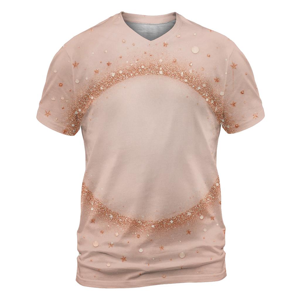 Rose Gold Halo trendy printed shirt styles