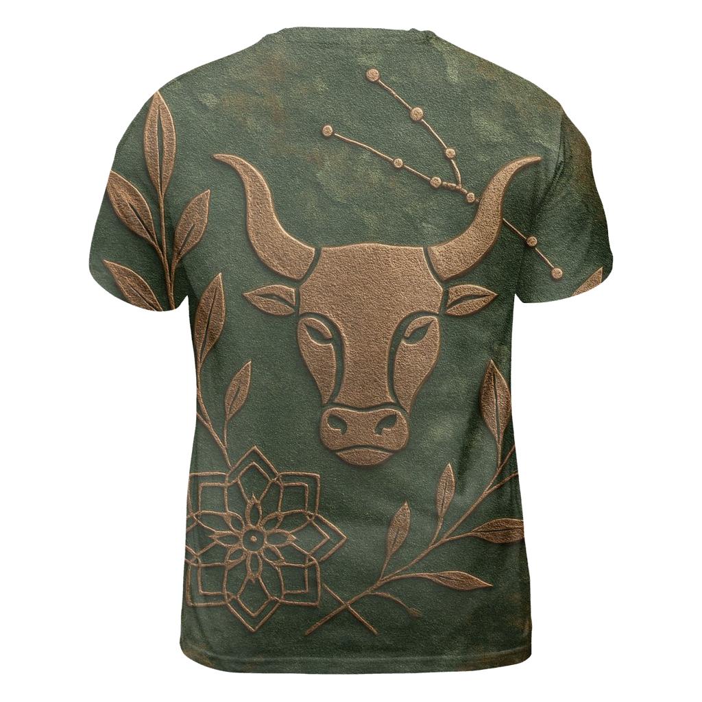 Mystic Taurus Bull Glyph trendy printed shirt styles