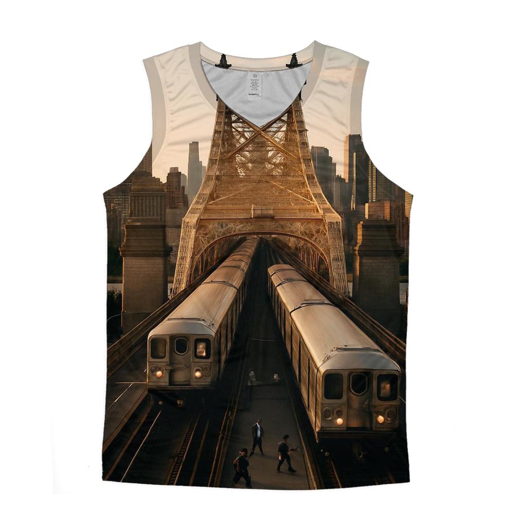 Queensboro Bridge Golden Hour Commute stylish racerback tanks