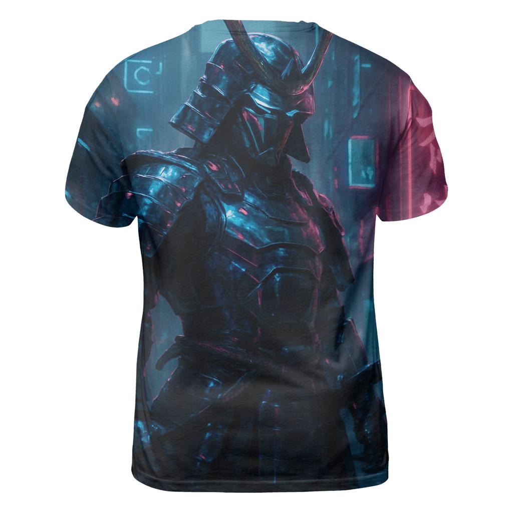 Cyberpunk Samurai Neon creative print fashion shirts