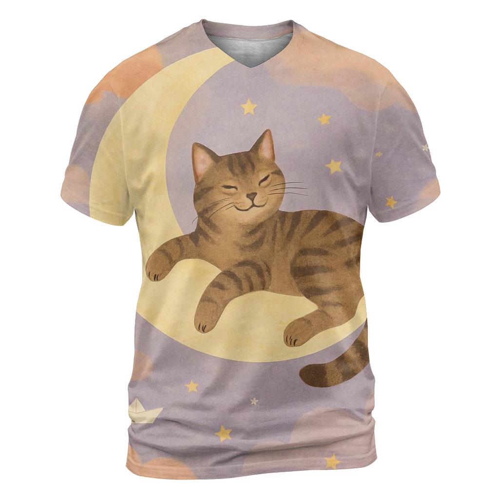 Surreal Dream Cat statement graphic shirts