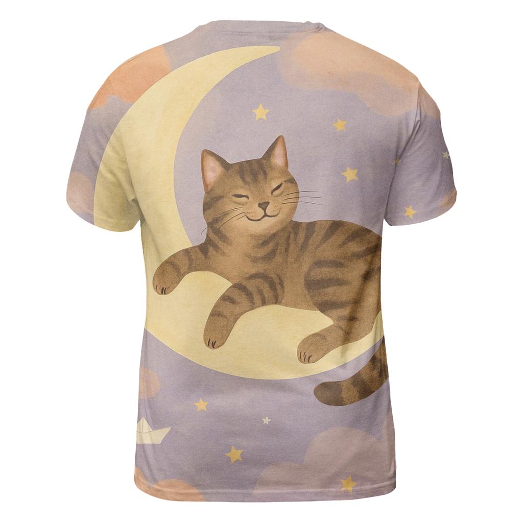 Surreal Dream Cat statement graphic shirts