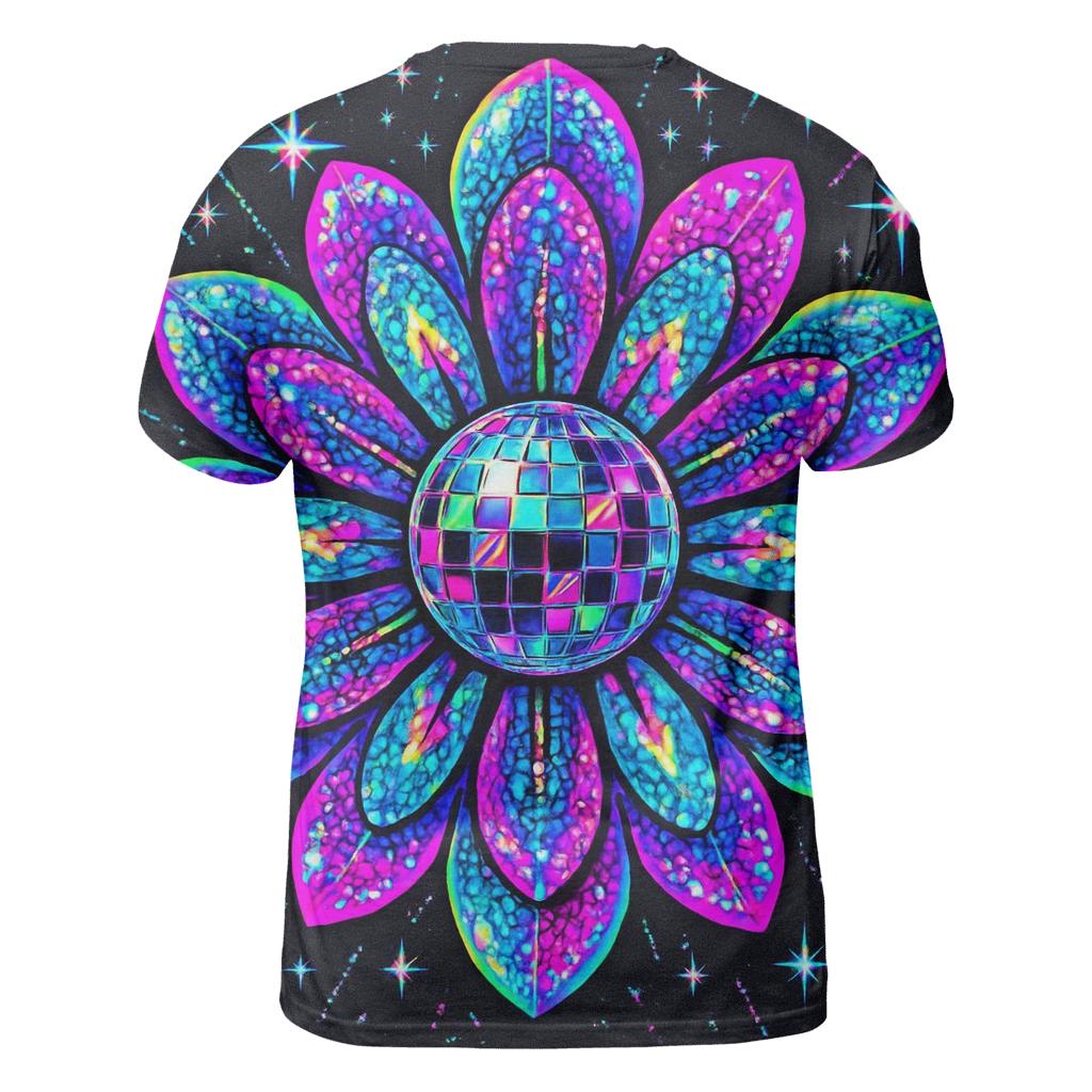 Electric Disco Bloom unique graphic print tees