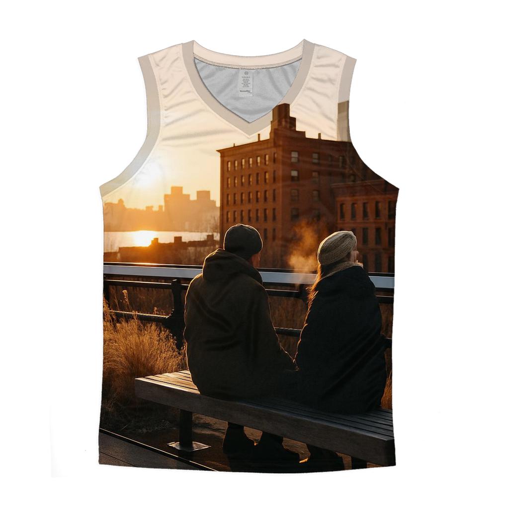 High Line Winter Sunset designer workout tanks