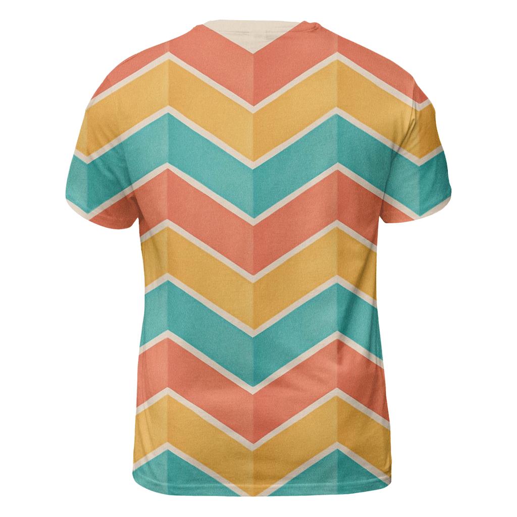 Chevron Accordion Fold custom all-over print shirts