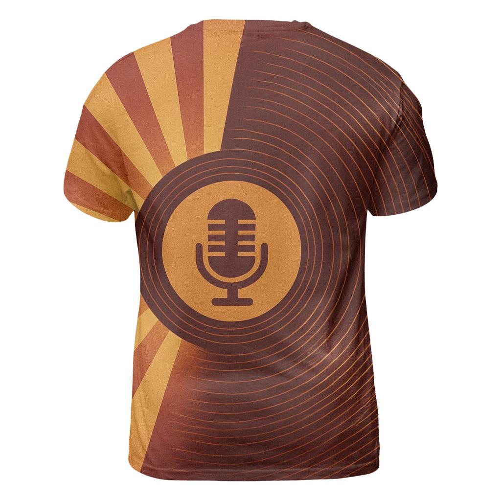 Turntable Sunburst vibrant all-over design tees