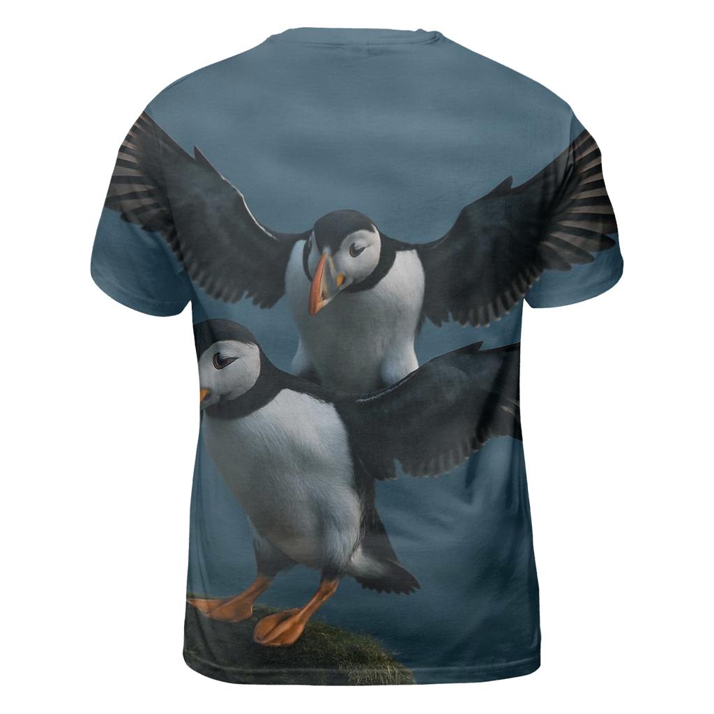 Cliff Couriers — Atlantic Puffin Pair creative print fashion shirts