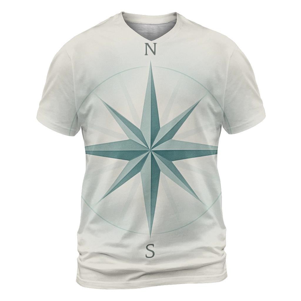Gentle Halo Compass personalized full print shirts