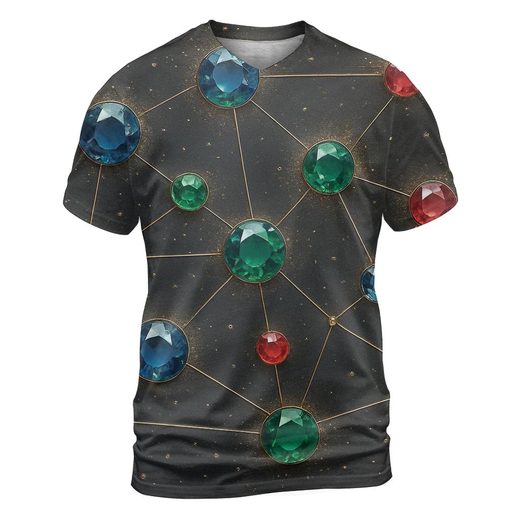 Galaxy Gem Constellation statement graphic shirts