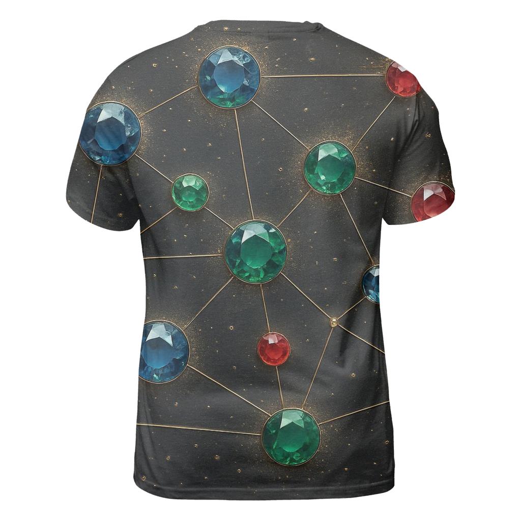 Galaxy Gem Constellation statement graphic shirts