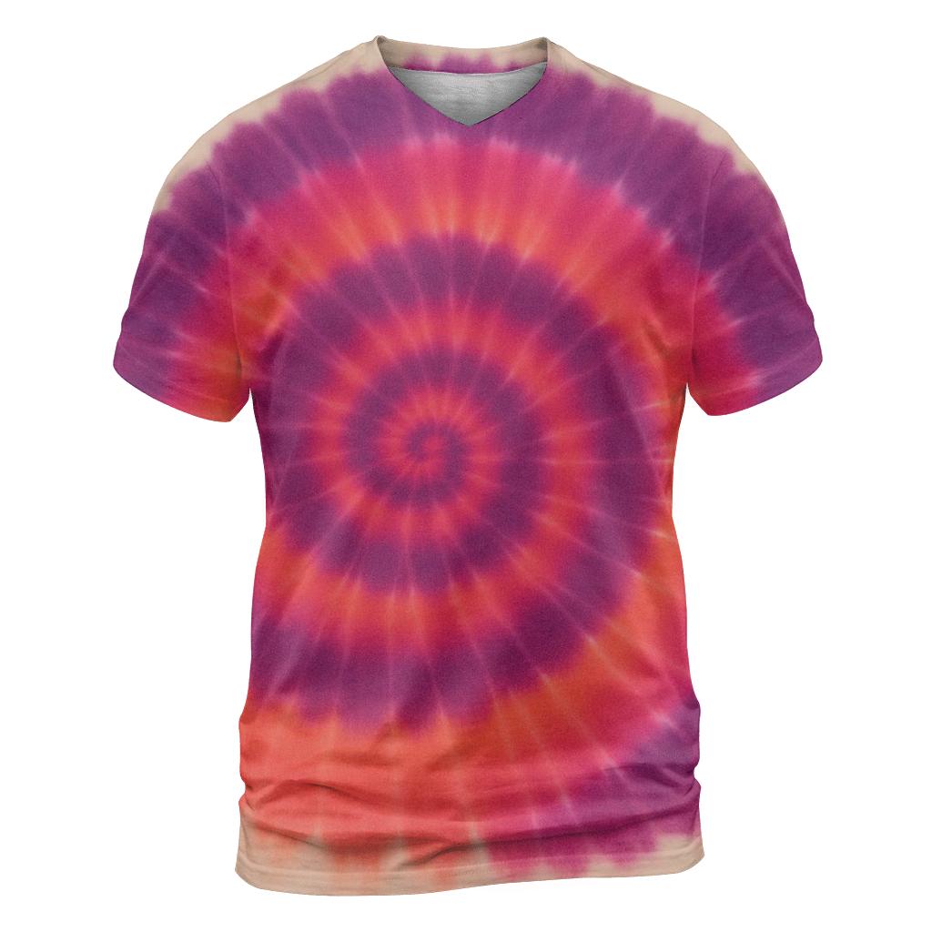 Overdye Sunset Spiral unique graphic print tees