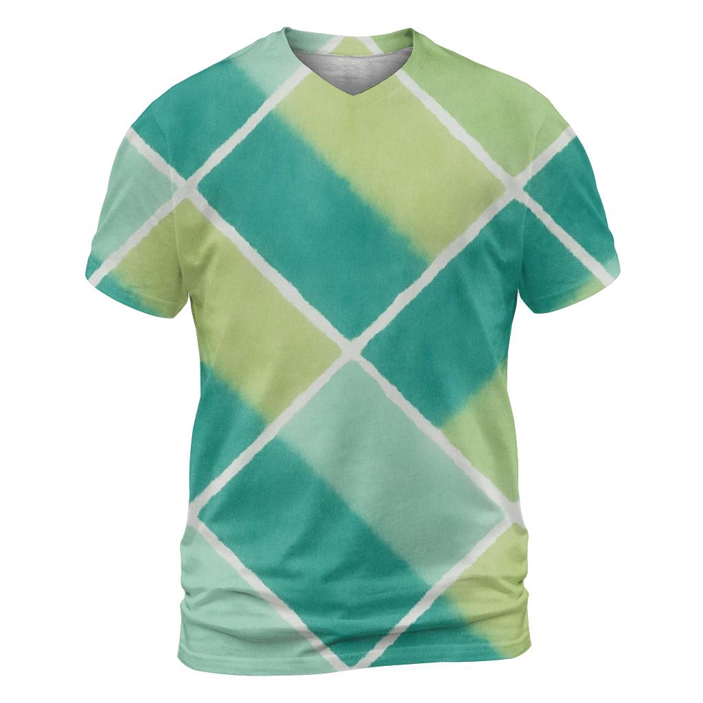 Diagonal Mirror Fold Motif statement graphic shirts
