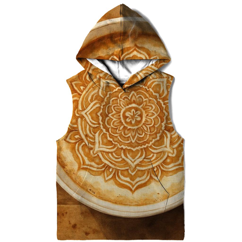 Latte Spiral Mandala premium hoodies