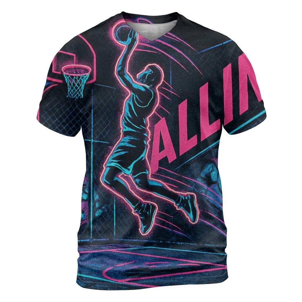 Neon Street Basketball personalized full print shirts