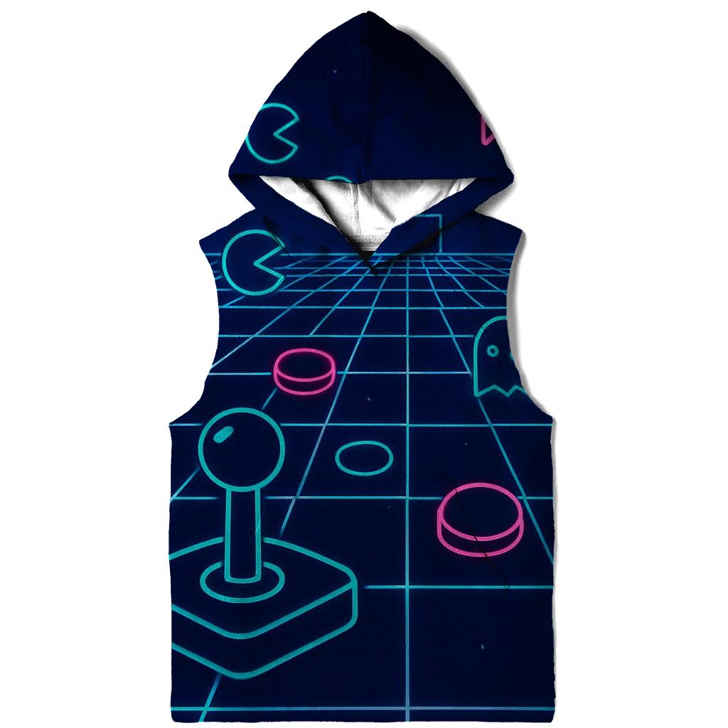 Chromed Arcade Grid embroidered hoodies