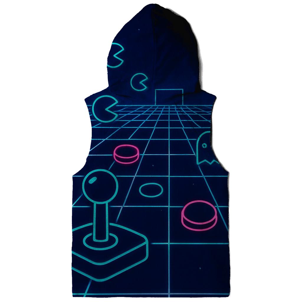 Chromed Arcade Grid embroidered hoodies