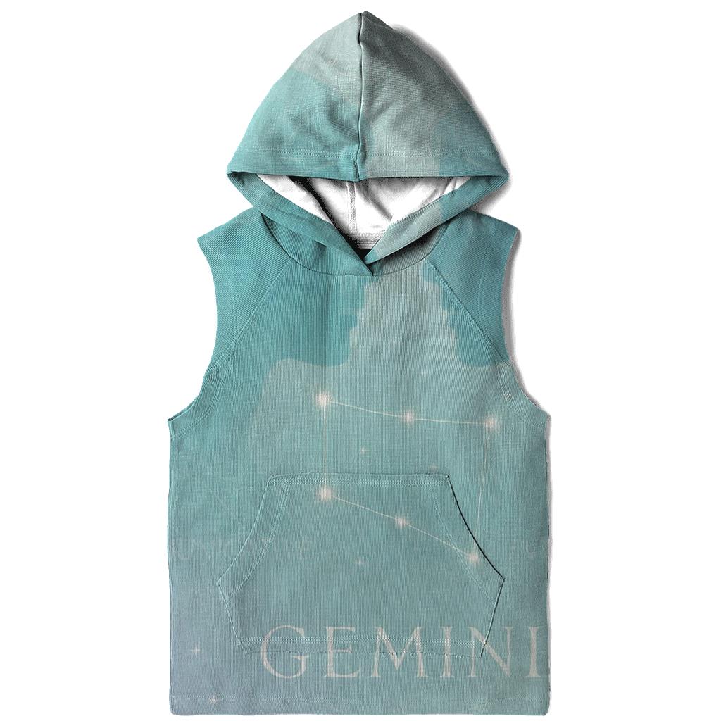 Ethereal Gemini Twins Portrait zip-up hoodies