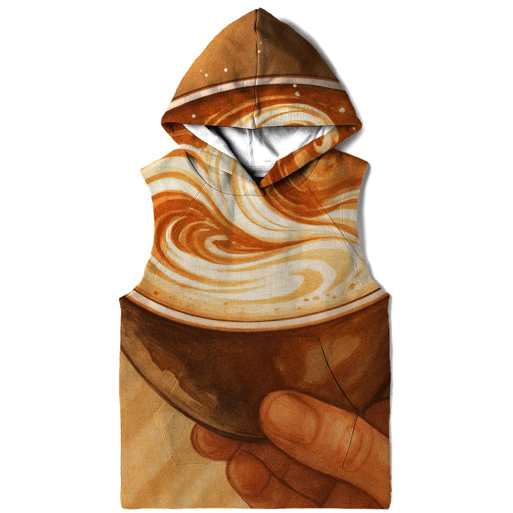 Latte Art Wave graphic hoodies