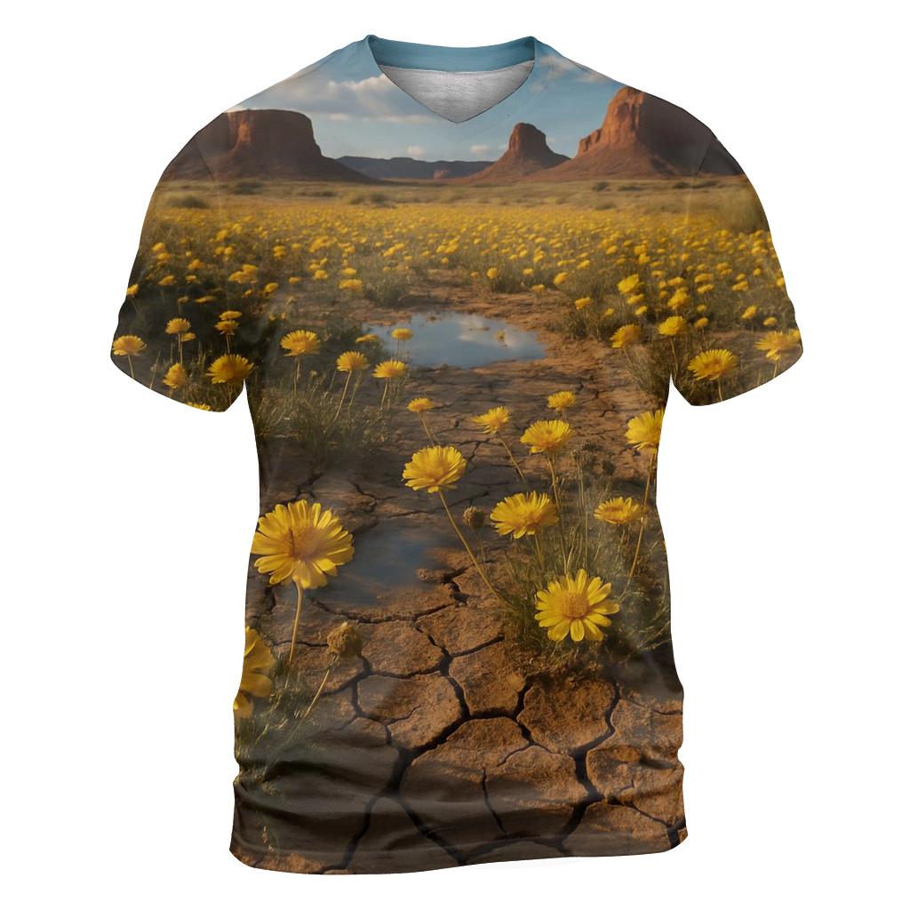 Desert Marigold After Rain personalized full print shirts