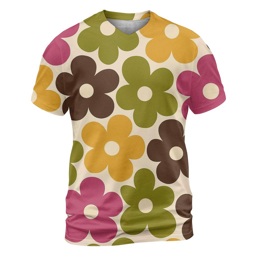 Mod Floral Mosaic unique graphic print tees