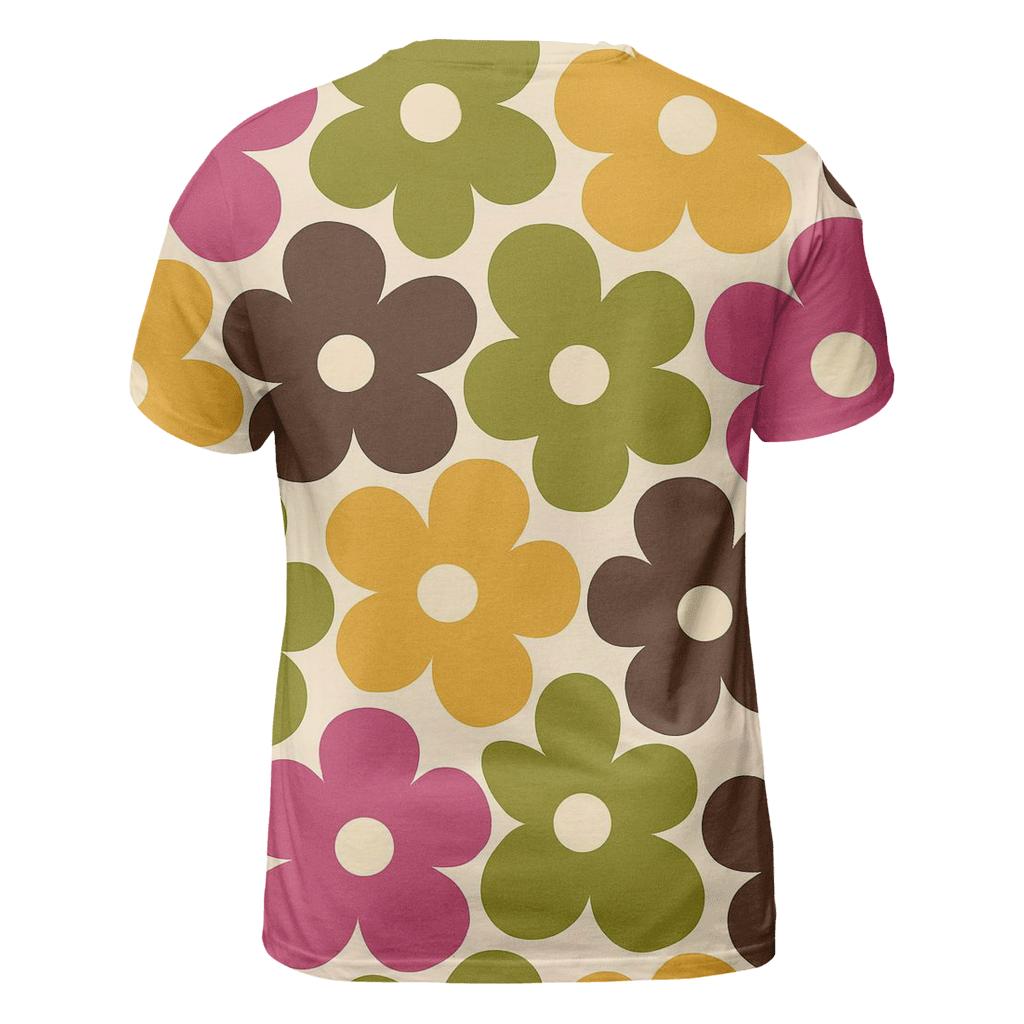 Mod Floral Mosaic unique graphic print tees