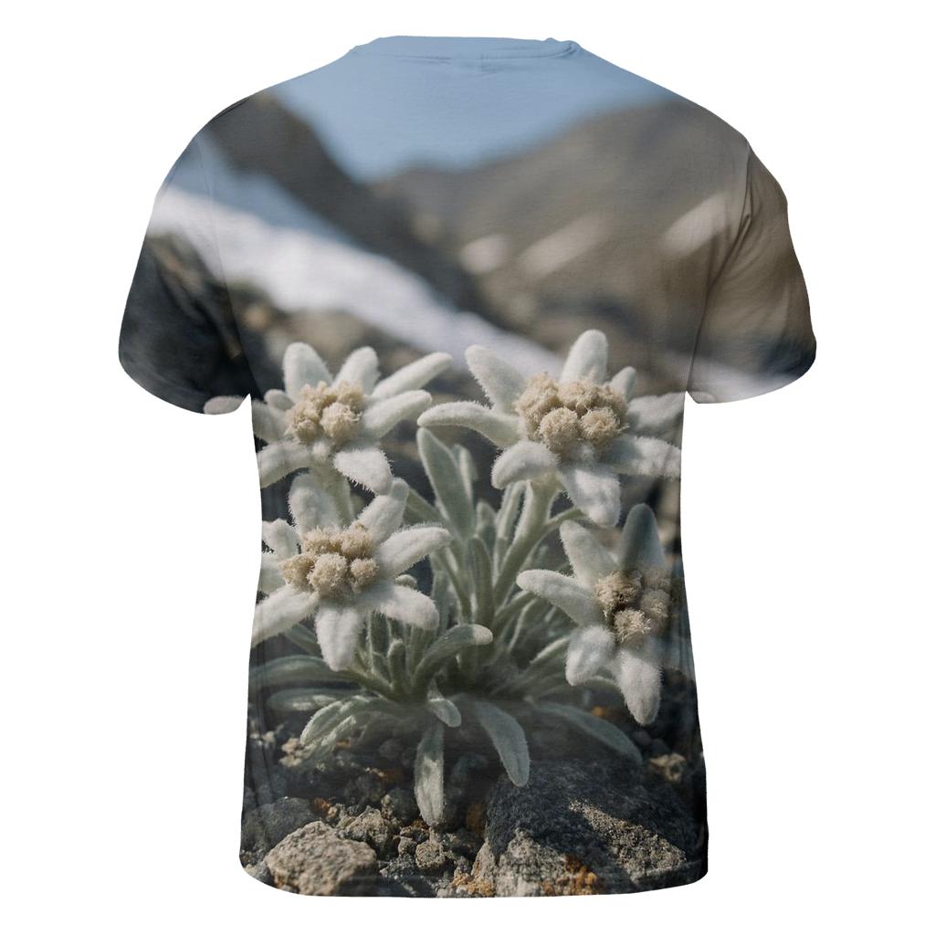 Alpine Edelweiss Study unique graphic print tees