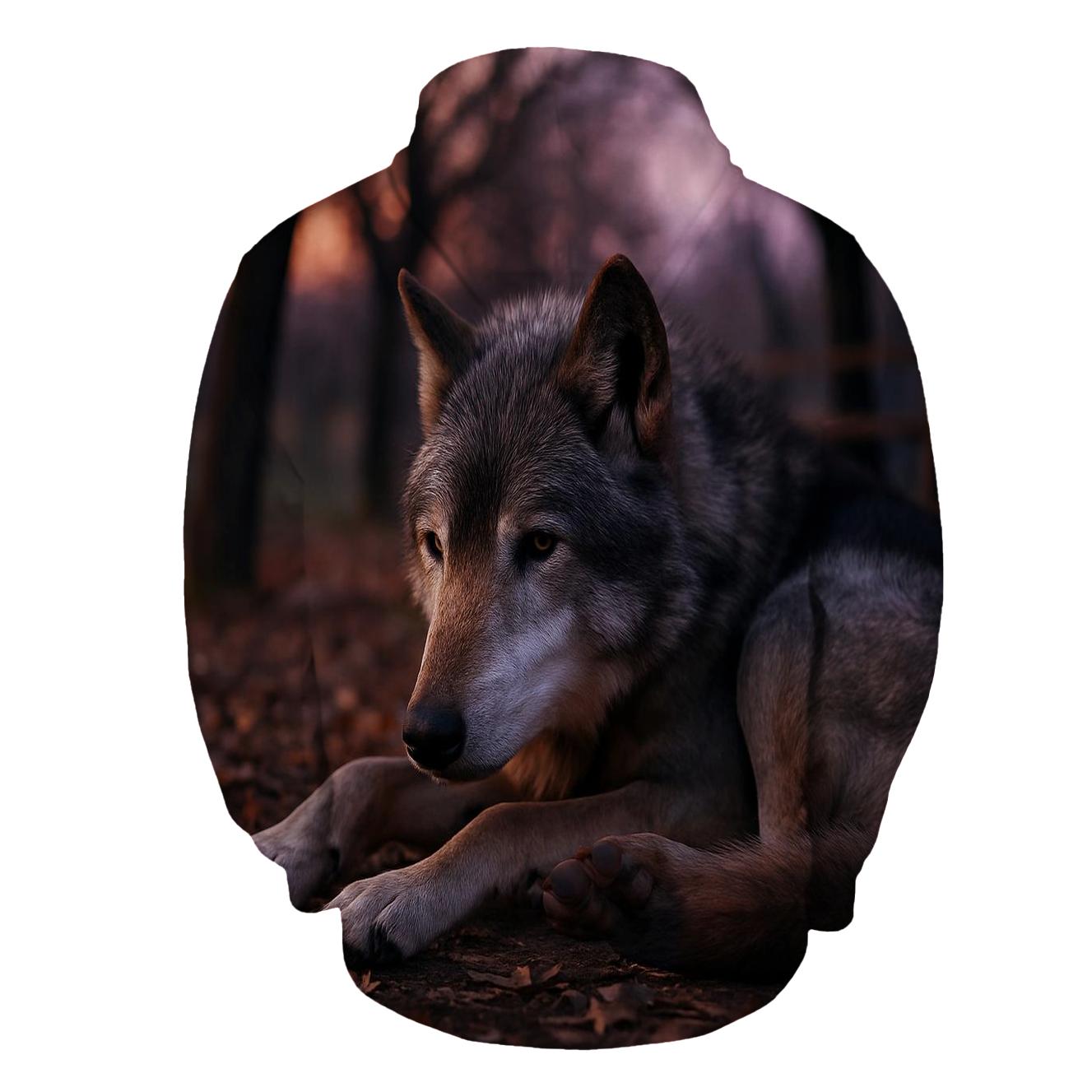 Old Alpha In Twilight Orchard custom hoodies