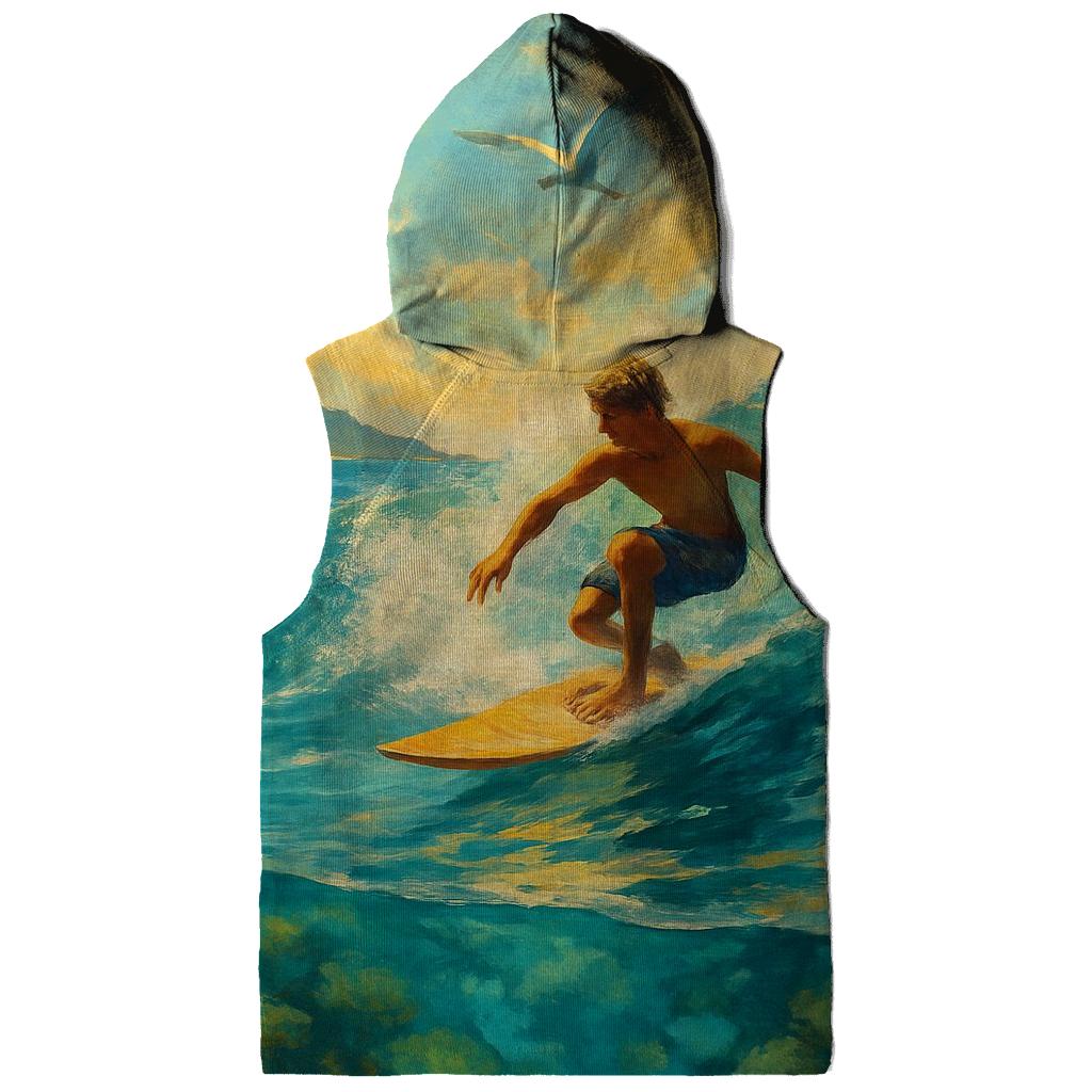 Surfing Coral Reef heavyweight hoodies