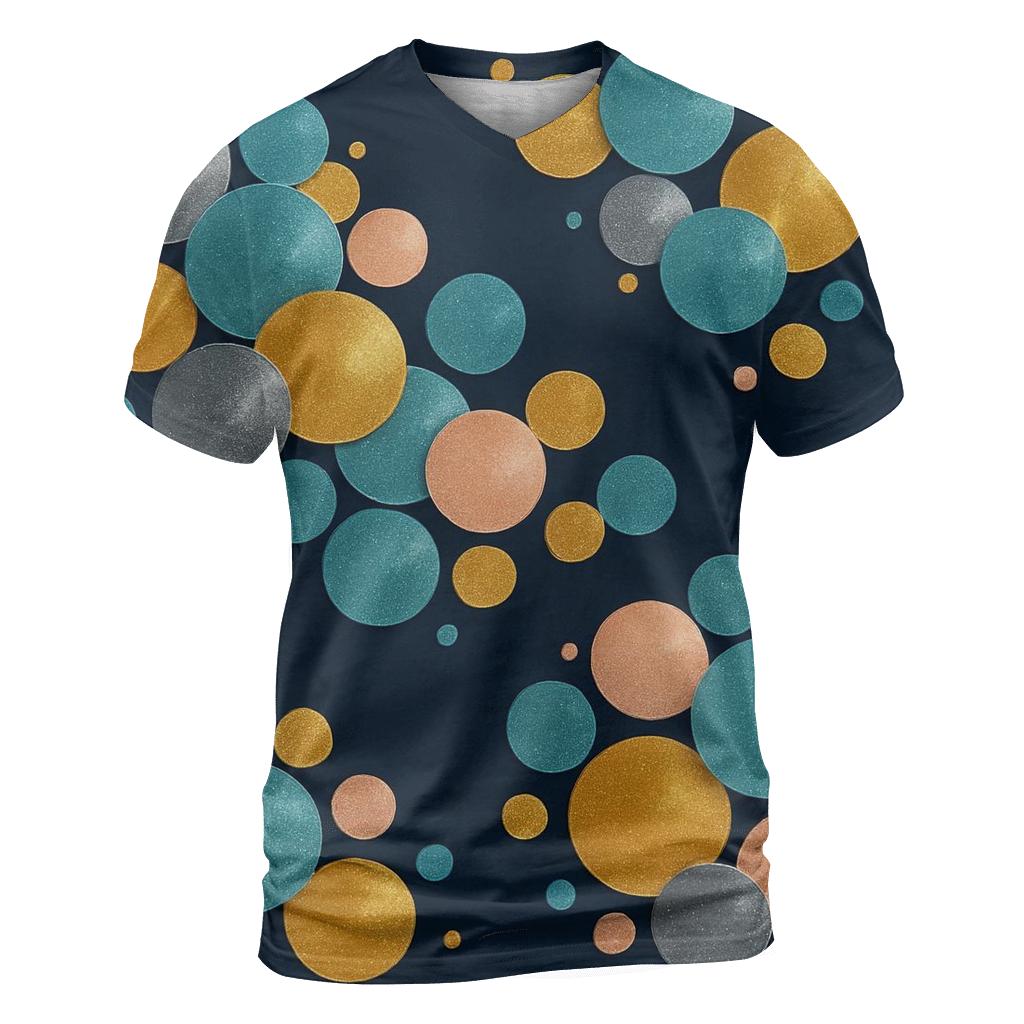 Orbital Disco Circles statement graphic shirts