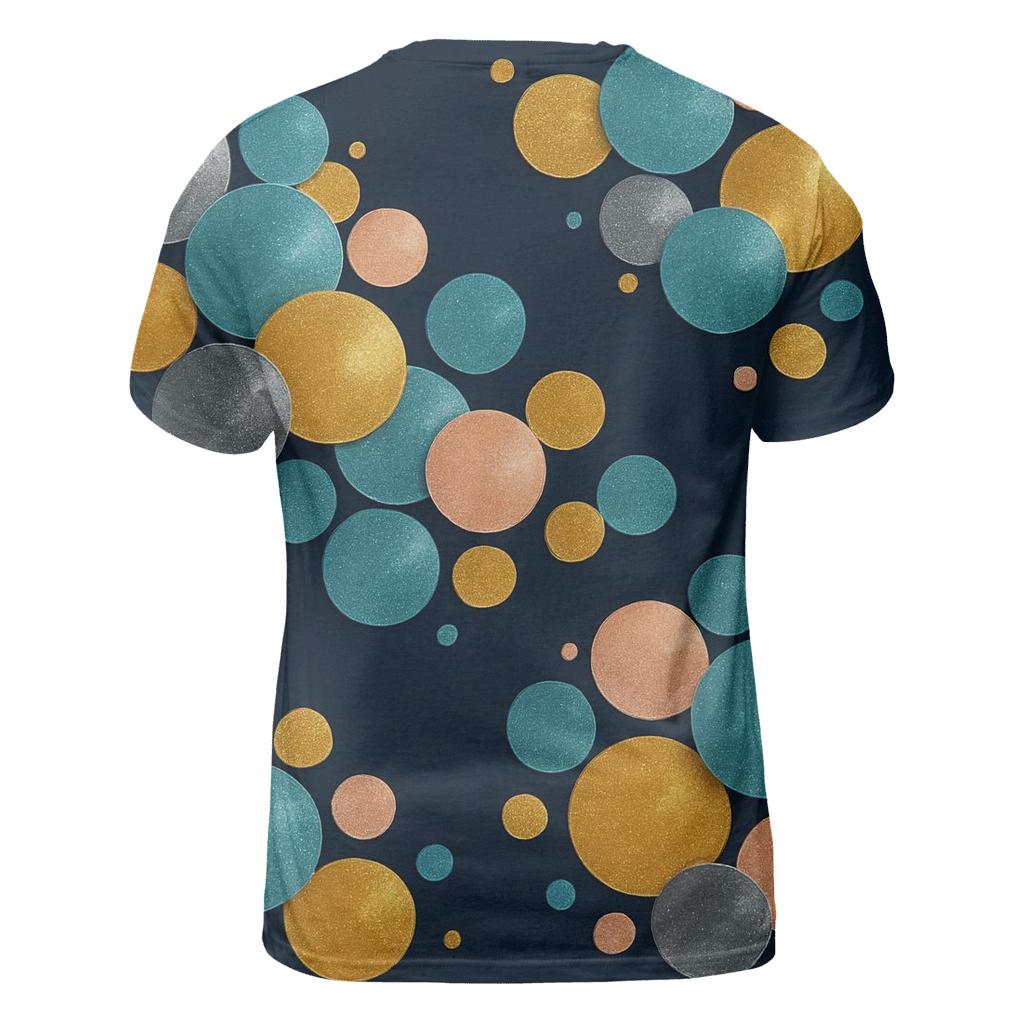 Orbital Disco Circles statement graphic shirts