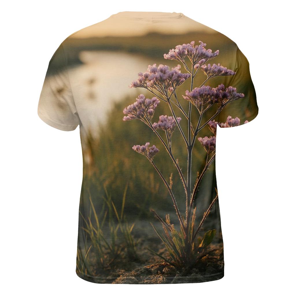 Salt Marsh Sea Lavender statement graphic shirts