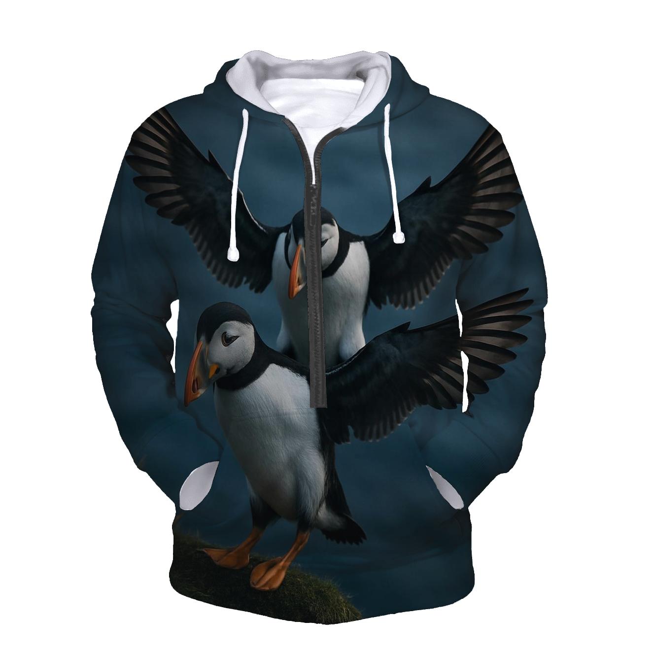 Cliff Couriers — Atlantic Puffin Pair pullover hoodies