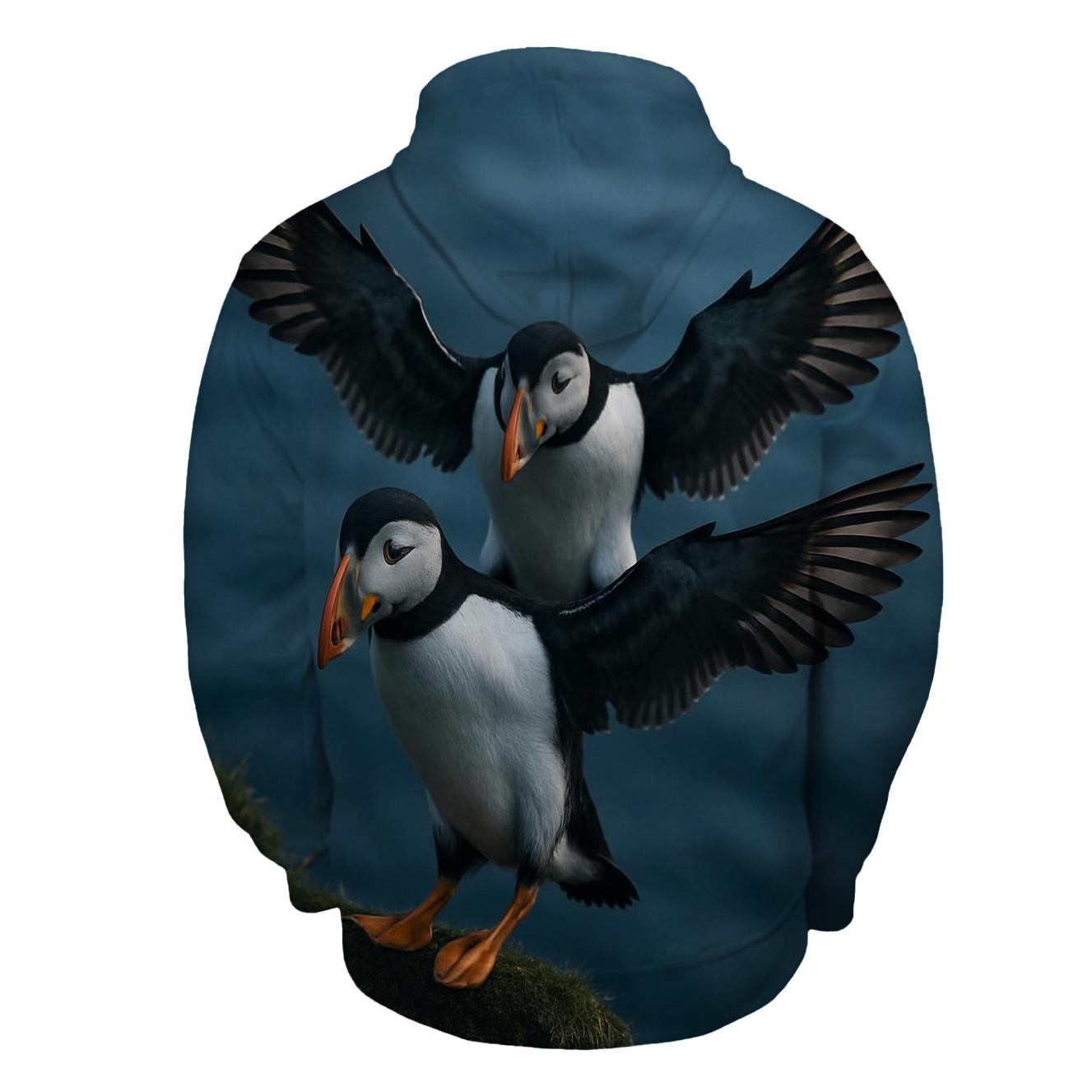 Cliff Couriers — Atlantic Puffin Pair pullover hoodies