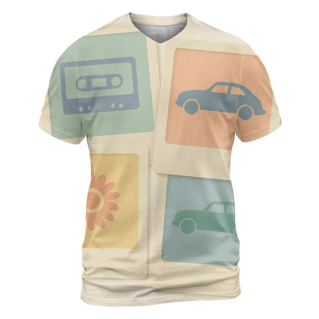 Polaroid Block Collage unique graphic print tees