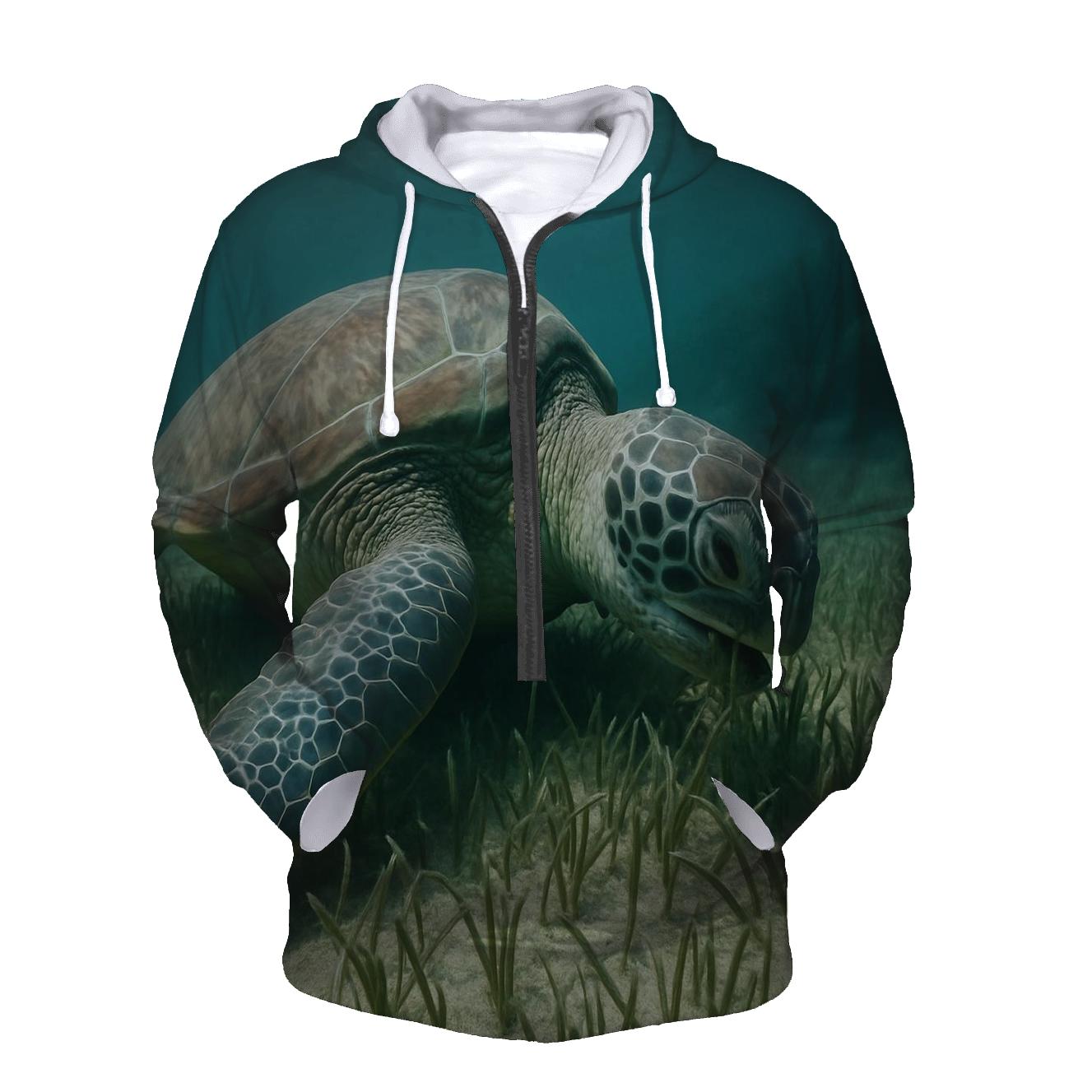 Pelagic Grazer — Green Sea Turtle designer hoodies