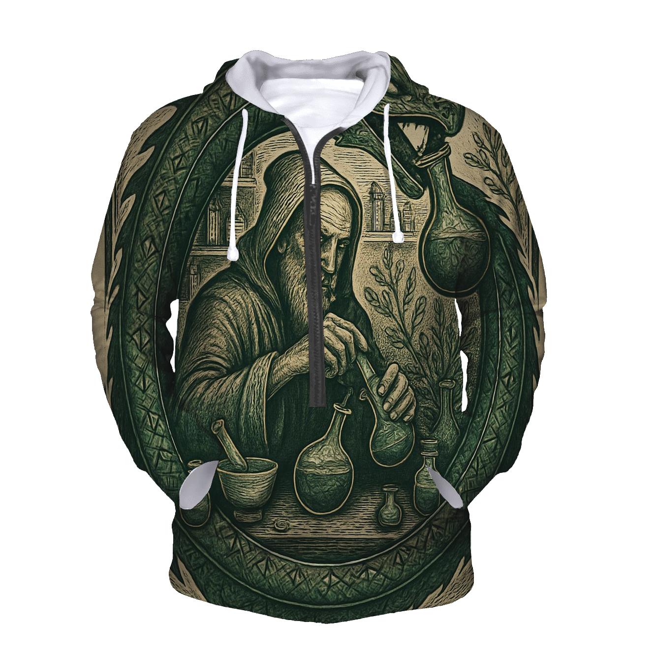 Alchemical Ouroboros Garden heavyweight hoodies