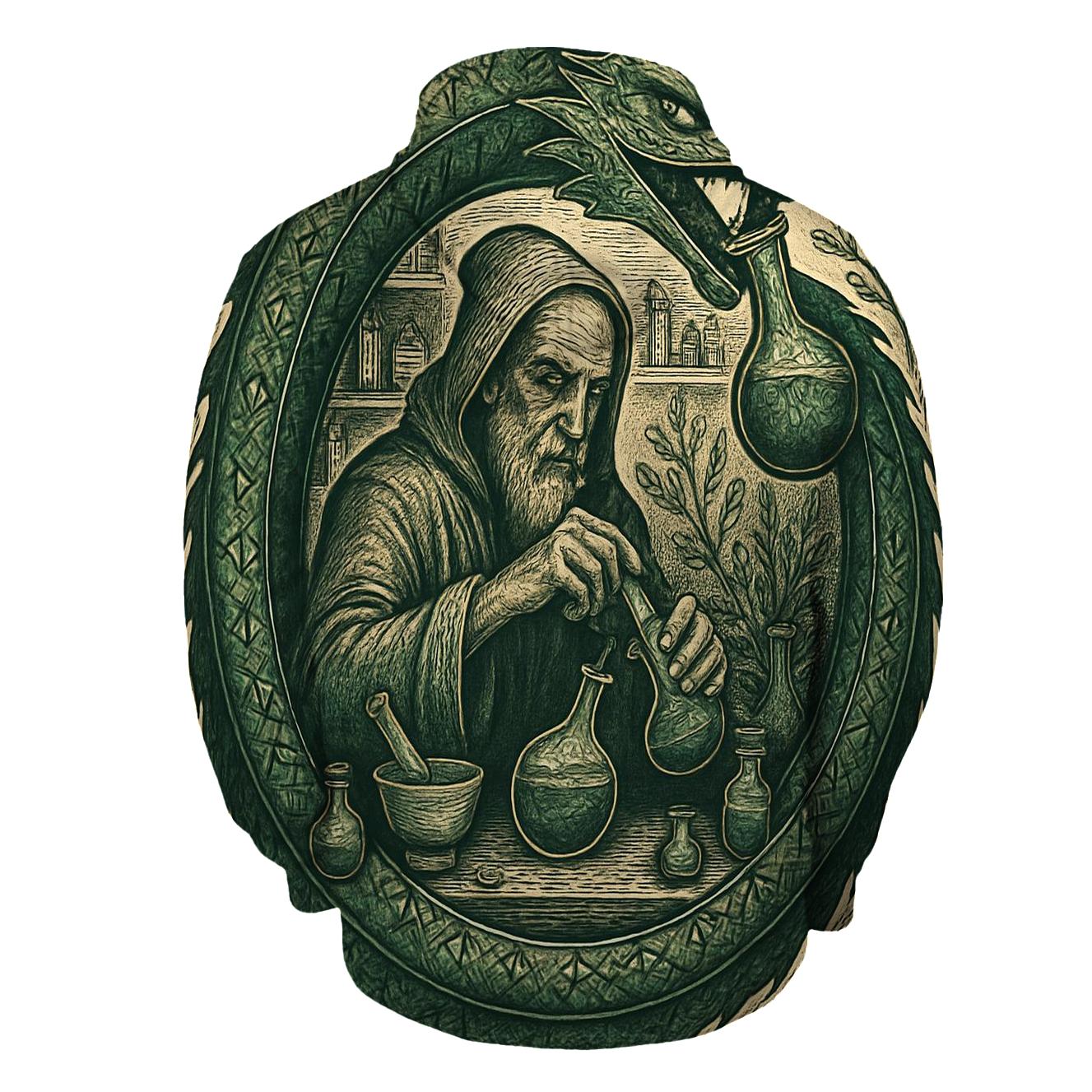 Alchemical Ouroboros Garden heavyweight hoodies