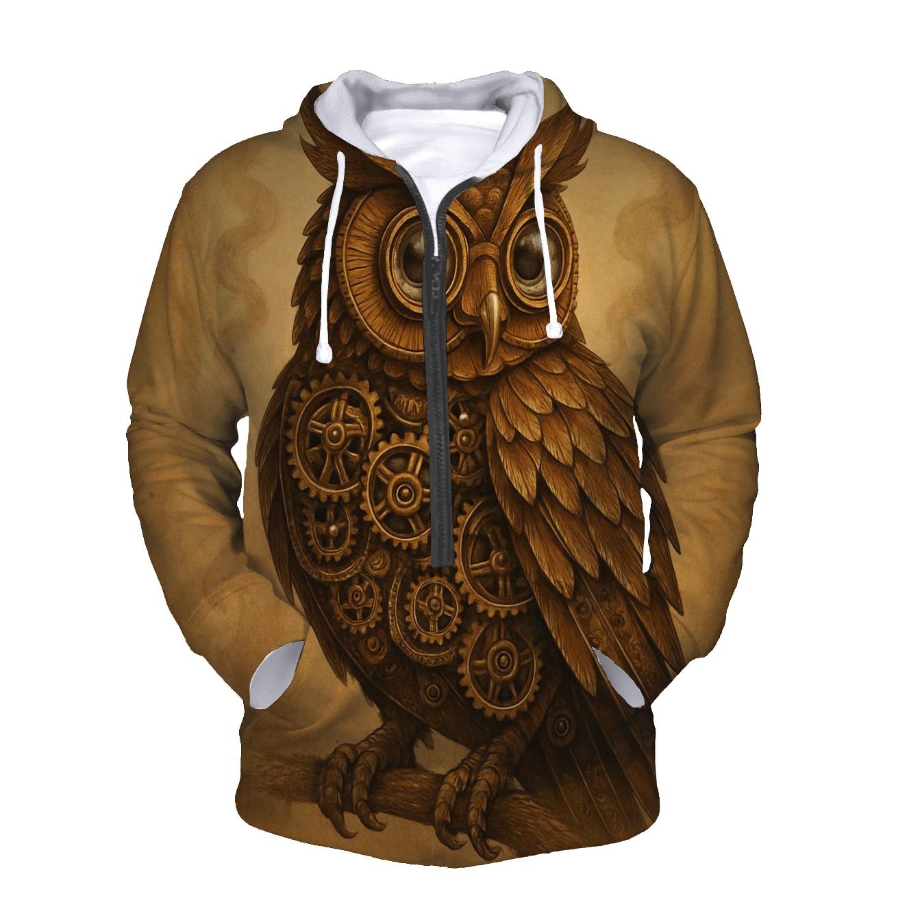 Steampunk Owl Mechanica hoodie designs