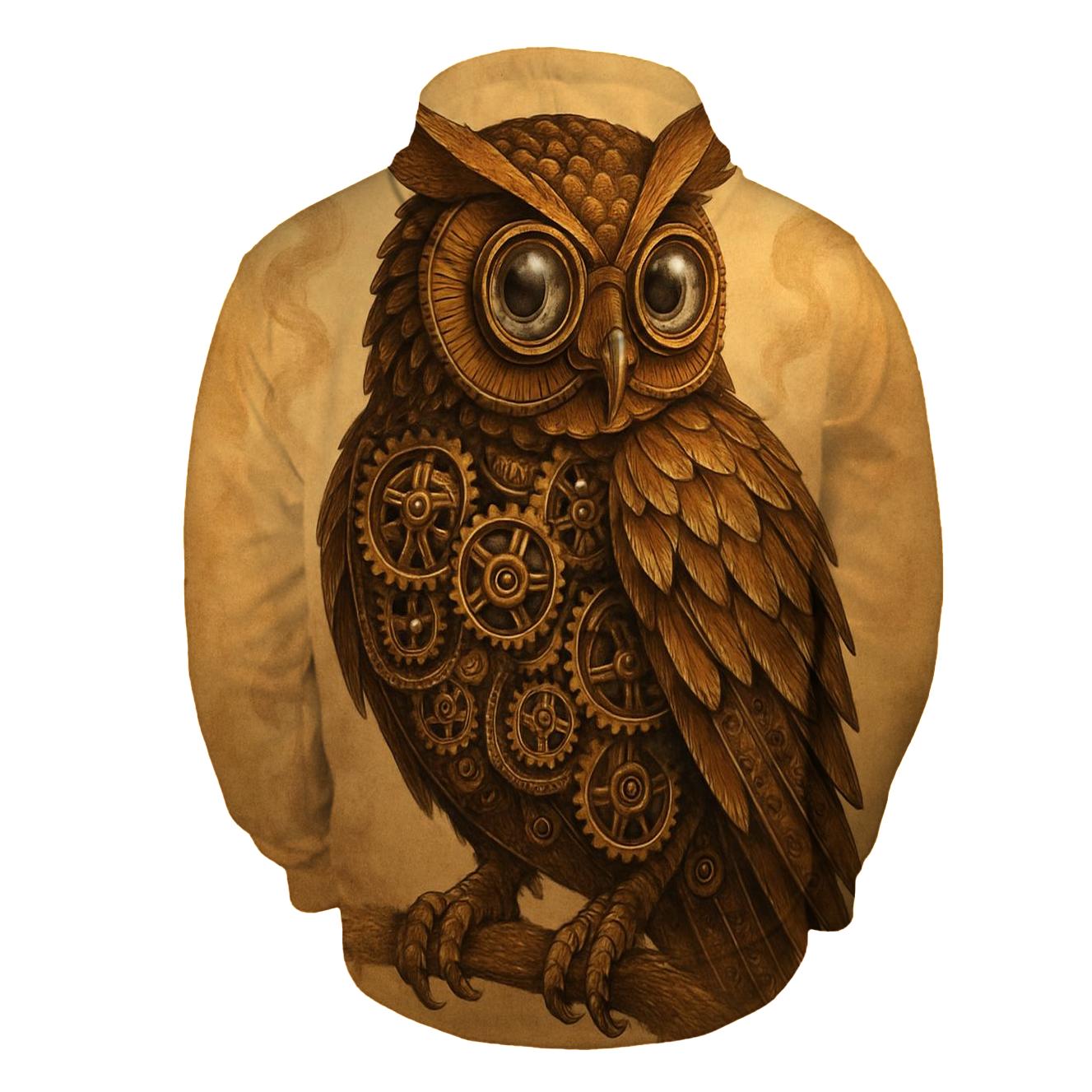 Steampunk Owl Mechanica hoodie designs