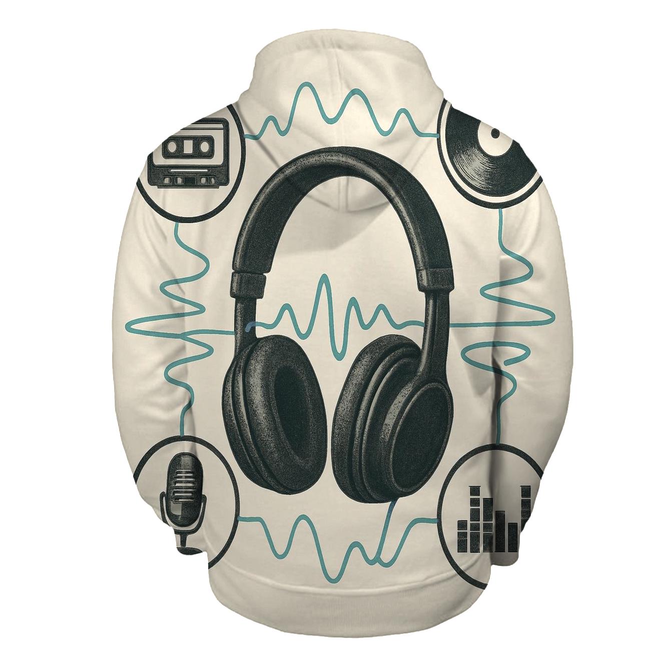 Headphone Orbit Diagram pullover hoodies