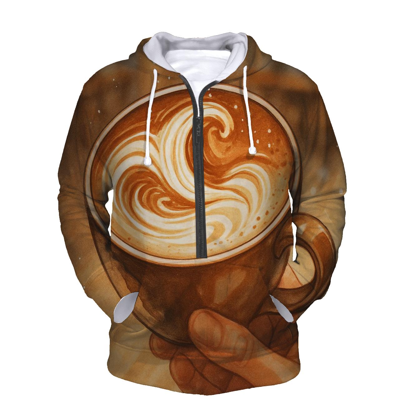 Latte Art Wave pullover hoodies