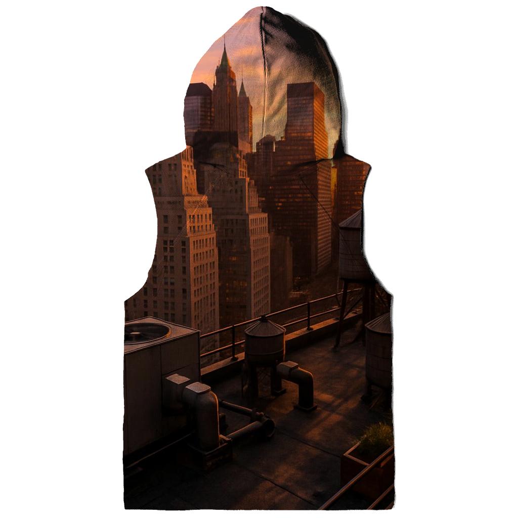 Sunset Over Financial District Rooftop designer hoodies