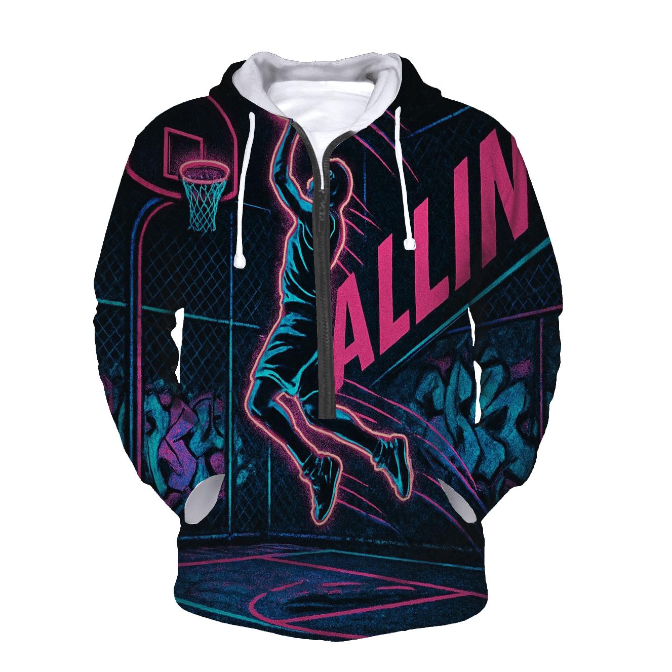 Neon Street Basketball hoodies fashion